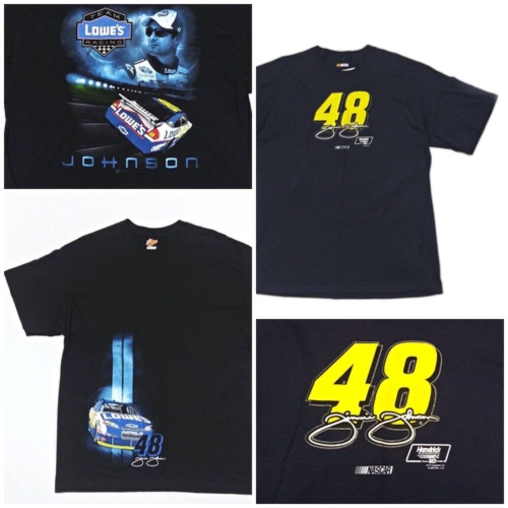 NASCAR BUNDLE Jimmie Johnson #48 T-Shirt Lowe's Seven-Time Cup Champion XL NWT